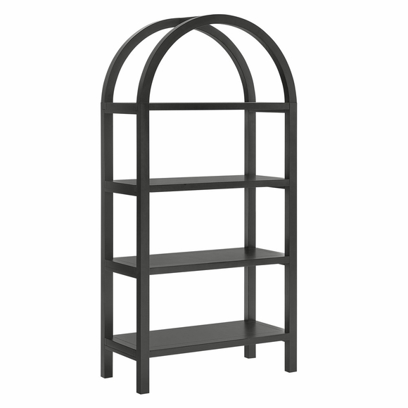 Vexley 60 Inch Arched Bookshelf