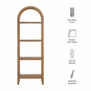 Vexley 72 Inch Tall Narrow Arched Bookshelf