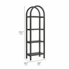 Vexley 72 Inch Tall Narrow Arched Bookshelf