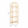 Vexley 72 Inch Tall Narrow Arched Bookshelf