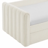 Veyla Channel Tufted Boucle Twin Daybed With Trundle in Cloud