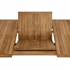 Vienna Outdoor Patio Teak Wood Extendable Dining Table in Natural