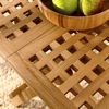 Vienna Outdoor Patio Teak Wood Side Table in Natural