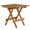 Vienna Outdoor Patio Teak Wood Side Table in Natural