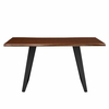 Viggo 60" Live Edge Acacia Wood Acacia Wood Dining Table in Black Walnut