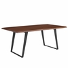 Viggo 74" Live Edge Acacia Wood Dining Table in Black Walnut