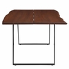 Viggo 74" Live Edge Acacia Wood Dining Table in Black Walnut