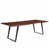 Viggo 96" Live Edge Acacia Wood Acacia Wood Dining Table in Black Walnut