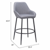 Vila Barstool Set of 2 in Gray