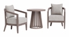 Viola Patio Seating Set in Brown