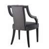 Virtue Performance Velvet Dining Chairs Set of 2 in Gray