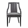 Virtue Performance Velvet Dining Chairs Set of 2 in Gray