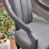 Virtue Performance Velvet Dining Chairs Set of 2 in Gray