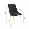 Viscount Modway Accent Performance Velvet Dining Chair