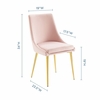 Viscount Modway Accent Performance Velvet Dining Chair