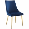 Viscount Modway Accent Performance Velvet Dining Chair in Navy