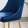 Viscount Modway Accent Performance Velvet Dining Chair in Navy