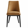 Viscount Performance Velvet Dining Chair in Cognac