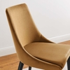 Viscount Performance Velvet Dining Chair in Cognac
