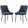 Viscount Upholstered Fabric Dining Chairs - Set of 2