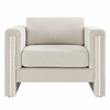 Visible Fabric Armchair in Ivory