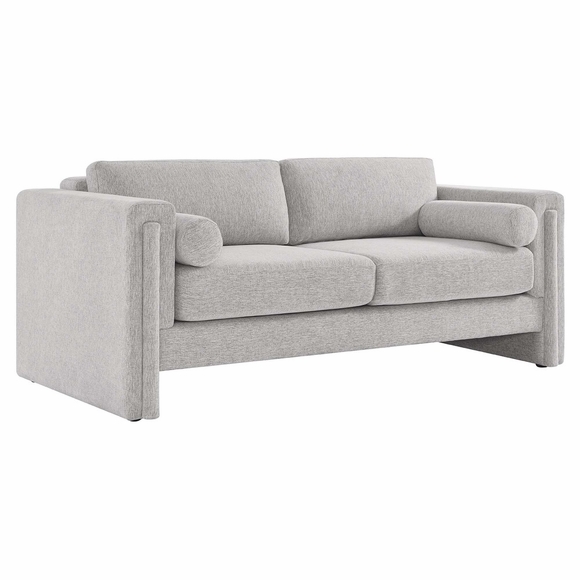 Visible Fabric Sofa in Light Gray