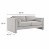 Visible Fabric Sofa in Light Gray
