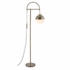 Waterloo Floor Lamp in White & Bronze