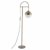 Waterloo Floor Lamp in White & Bronze