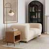 Waterloo Floor Lamp in White & Bronze