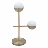 Waterloo Table Lamp in White & Bronze