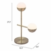 Waterloo Table Lamp in White & Bronze