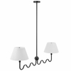 Wave Squiggle 2-Arm Pendant Light