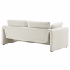 Waverly Boucle Fabric Sofa in Ivory