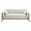 Waverly Boucle Fabric Sofa in Ivory