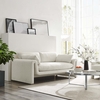 Waverly Boucle Fabric Sofa in Ivory