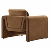 Waverly Performance Velvet Armchair in Brown
