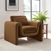 Waverly Performance Velvet Armchair in Brown