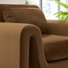 Waverly Performance Velvet Armchair in Brown