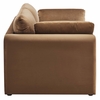 Waverly Performance Velvet Sofa in Brown