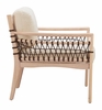 Wezly Accent Chair in Ivory