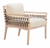 Wezly Accent Chair in Ivory