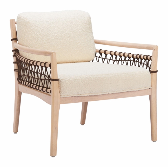 Wezly Accent Chair in Ivory
