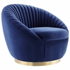 Whirr Tufted Performance Velvet Performance Velvet Swivel Chair