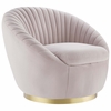 Whirr Tufted Performance Velvet Performance Velvet Swivel Chair