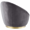 Whirr Tufted Performance Velvet Performance Velvet Swivel Chair