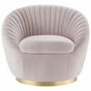 Whirr Tufted Performance Velvet Performance Velvet Swivel Chair