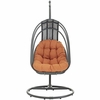 Whisk Outdoor Patio Swing Chair Without Stand in Orange