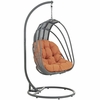 Whisk Outdoor Patio Swing Chair Without Stand in Orange