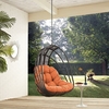 Whisk Outdoor Patio Swing Chair Without Stand in Orange